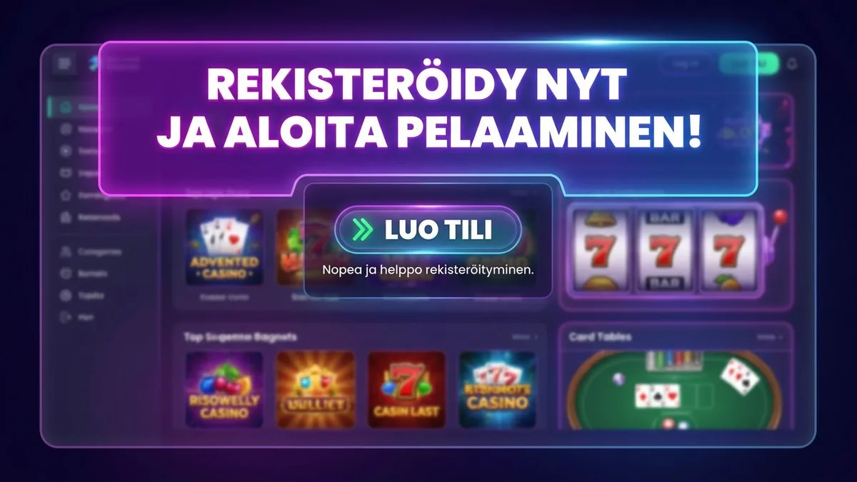 Rekisteröidy bonuksen kanssa